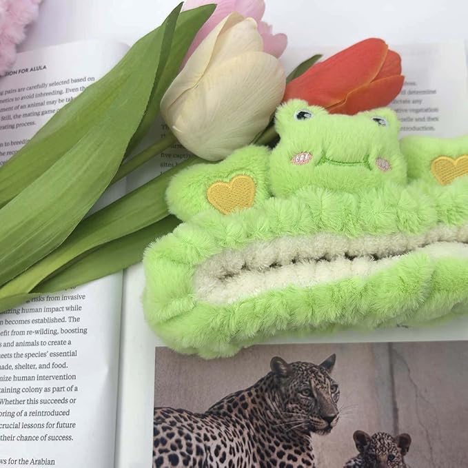 Kawaii Spa Headband for Women, Cute Bear Hairband for Make Up, Cute Headwear - Image 2
