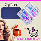QURIPE 7pcs Manicure Set, Nail Clippers Kit, Stainless Steel Manicure Kit - Image 6