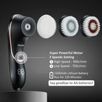 Facial Cleansing Brush, Electric Face Scrubber Rechargeable Exfoliator IPX-7 - Image 6