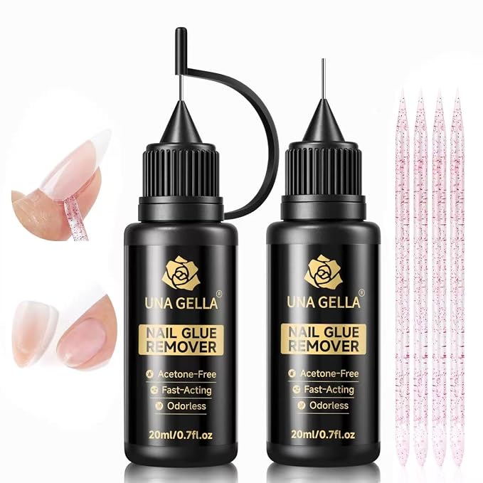 UNA GELLA 20ml*2PCS Nail Glue Remover by UNAGELLA