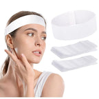100 Pieces Disposable Facial Headbands by Nujzuir
