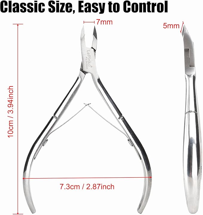 LePinko 4 Packs Upgraded Cuticle Trimmer kit, Sharp Dead Skin Clipper, - Image 6
