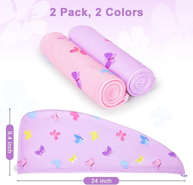 Unicorn Castle Microfiber Hair Towel - Image 6