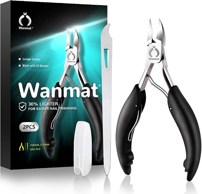 Toe Nail Clipper for Ingrown or Thick Toenails, Toenails Trimmer and by Wanmatprofessionalfornailcare