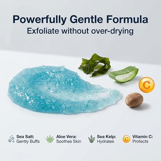 Anthony Exfoliating Body Scrub, Sea Salt, Vitamin C & Aloe Vera, Deep Cleans - Image 8