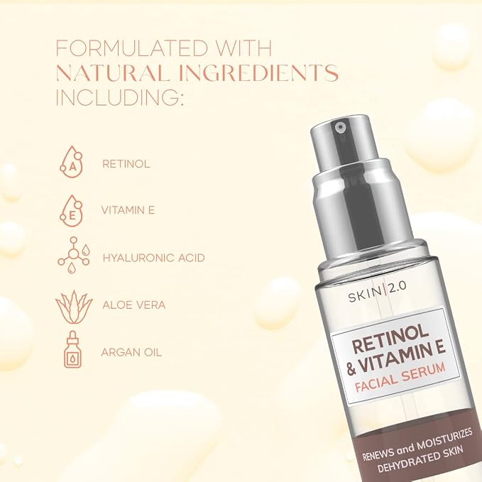 Skin 2.0 Retinol & Vitamin E Face Serum - Image 4