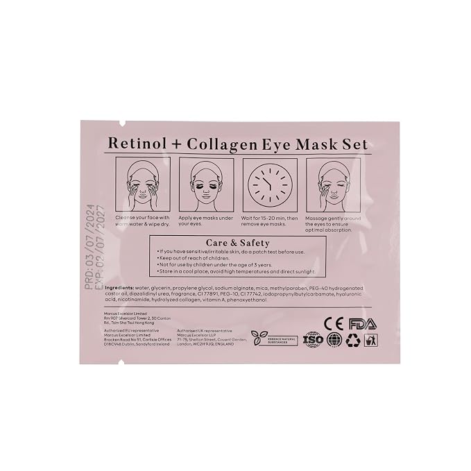 BLOOMORA Retinol & Collagen Under Eye Patches - Image 8