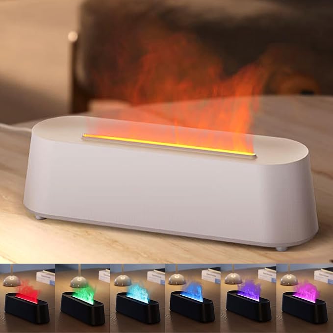 YALEDI Essential Oil Diffuser, Fireplace Flame Fire Oil Diffuser, 250ml Cool by Yaledi