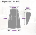 Women’s Adjustable Spa Wrap Towel Set, Microfiber Body Wrap Bathrobe - Image 2