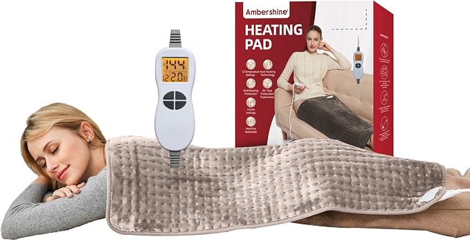 Ambershine 17''x33'' XXXL King Size Heating Pad by Ambershine