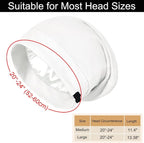 Satin Bonnet for Sleeping Night Cap, Adjustable Satin Lined Silk Bonnets Sleep - Image 5