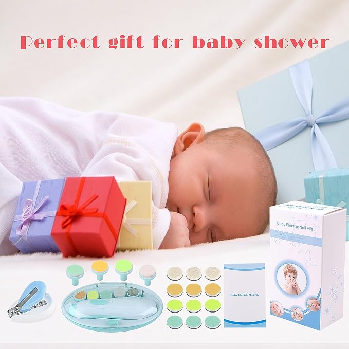 Baby Nail Trimmer Electric Nail File Baby Nail Clippers, 20 in 1 Safe Nail - Image 7