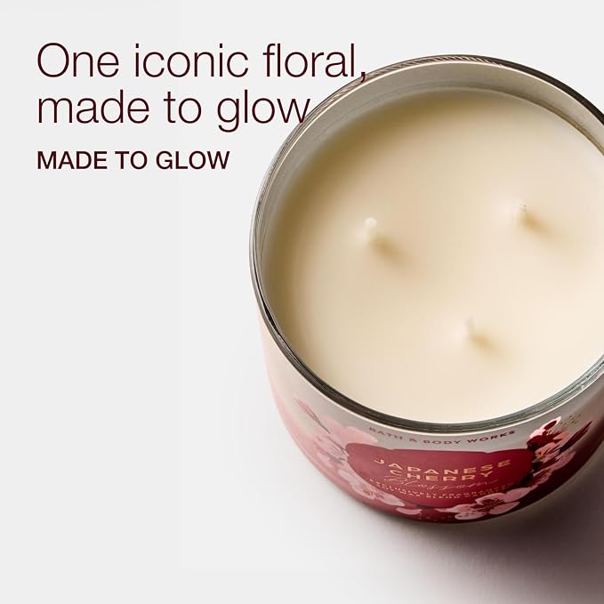 Bath & Body Works Japanese Cherry Blossom 3-Wick Candle - Image 2