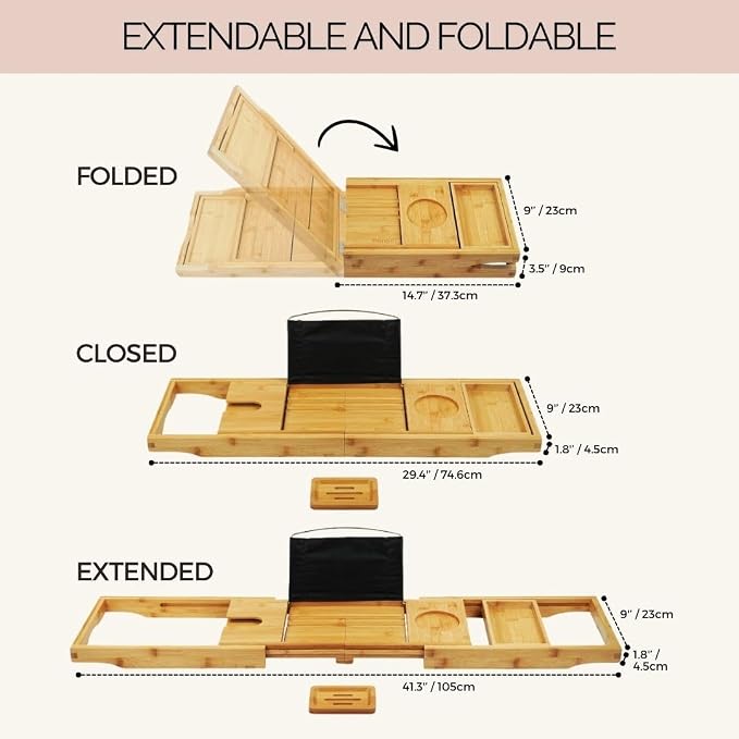 Bathtub Tray and Full Body Bath Pillow Set - Image 4