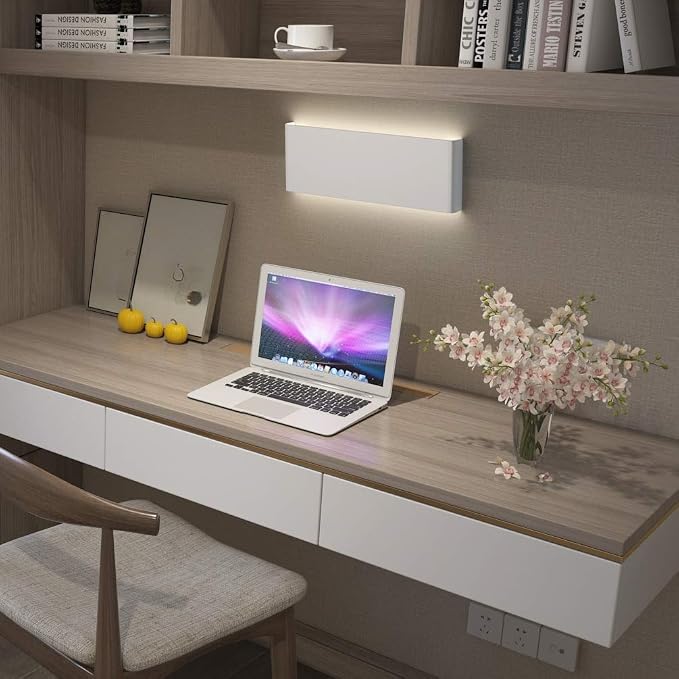 Aipsun 15.75in Matte White Modern Vanity Light Up and Down LED Vanity Light - Image 6