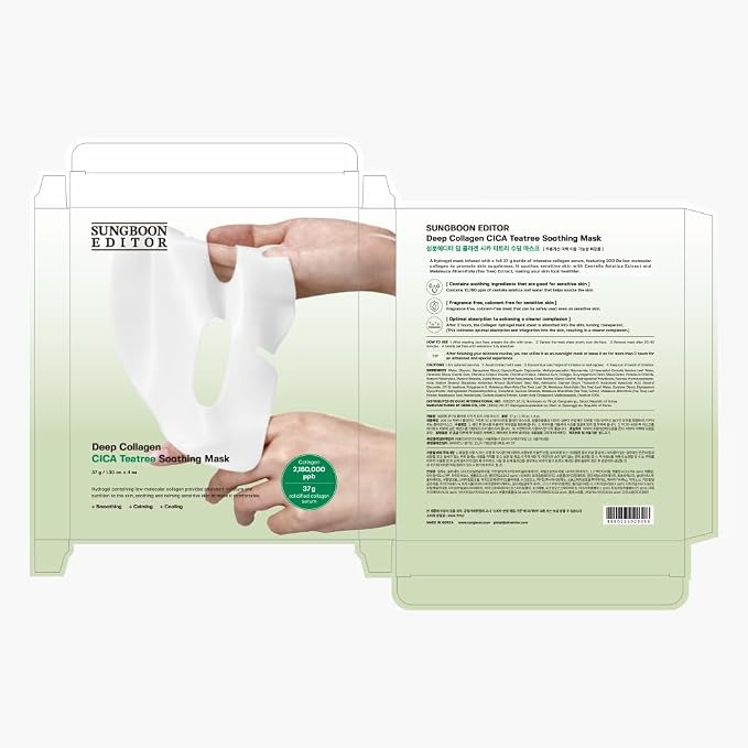 SUNGBOON EDITOR Deep Collagen CICA Teatree Overnight mask, Real Collagen 2 - Image 9