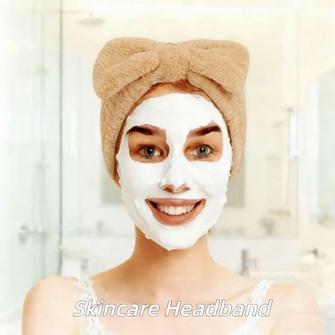 7 Pcs Spa Set, Facial Headband and Wristband Set, Skincare Accessories - Image 3