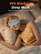 Sleep Mask with Headphones Bluetooth 6.0, 20H Playtime Sleeping Headphones with - Image 7