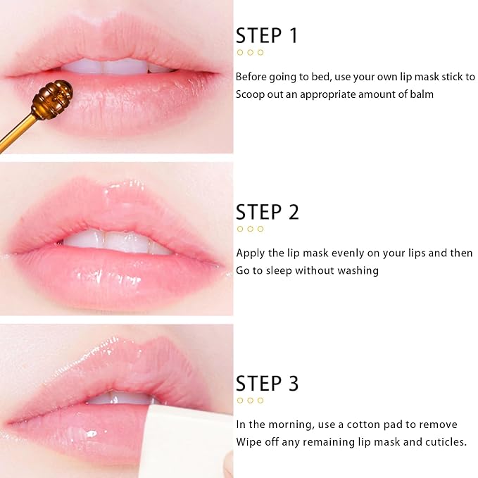 5 PCs Bee Balm Lip Mask, Moisturizing Lip Balm & Scrubs, Prevents Dry & Cracked - Image 7