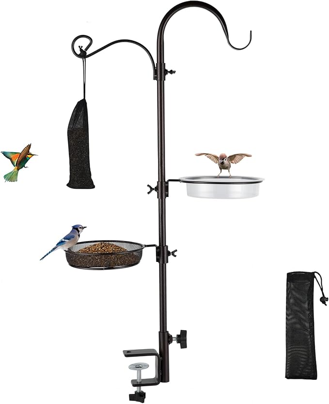 Deck Bird Feeding Station | Premium Multi Feeder Hanging Kit by MIXXIDEA
