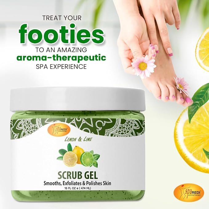 SPA REDI – Exfoliating Scrub Pumice Gel, Lemon & Lime, 16 Oz - Image 4