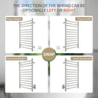 Wall Mounted Towel Warmer 12 Bars - Image 2