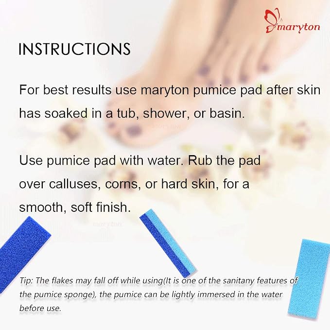 Maryton Foot Pumice Stone for Feet Hard Skin Callus Remover and Scrubber - Image 5
