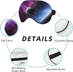 Universe Galaxy Sleep Eye Mask Eye Cover Abstract Saturn Mysterious Starry Sky - Image 3