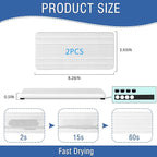 2PCS Water Absorbing Stone Tray, Quick Drying Stone Sink Tray, Water Absorbent - Image 6