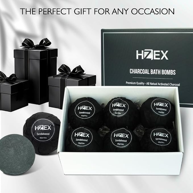 HZEX Charcoal Activated Bath Bombs - Image 7