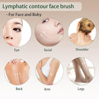 Stainless Steel Gua Sha Tool & Lymphatic Drainage Face Brush Set, Facial - Image 5