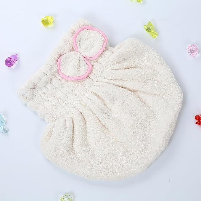 2-Pack Super Absorbent Hair Drying Cap, Microfiber Hair Towel Caps Fast Drying - Image 5