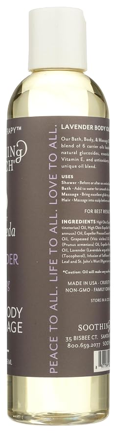 Soothing Touch Bath Body & Massage Oil, Calming Lavender - 8 Oz - Image 6