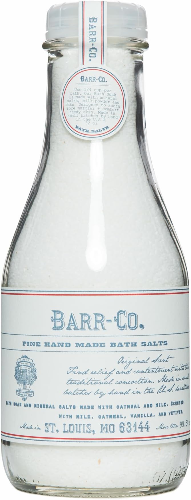 Barr-Co. Original Scent Fine Hand Made Bath Salts, Vanilla Coconut Bath Salts by BarrCo