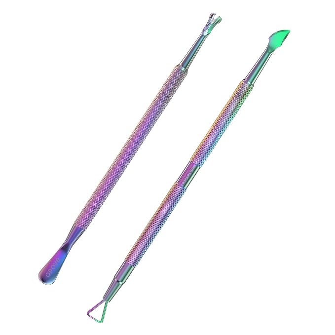 Cuticle Pusher Nail Polish Remover Stainless Steel Manicure Tool Set Gel Nail by opove