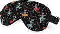 Dancing Skull Sleep Mask Eye Mask Party Halloween Music Fun Headphones Black by Unknown