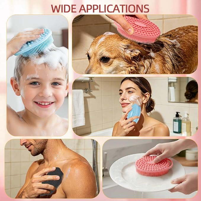 Silicone Body Scrubber 3 Pack Silicone Loofah Exfoliating Body Scrubber Soft - Image 7