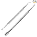 Premium Stainless Steel Manicure Tools 2-Piece Set, Upgrade Gel Nail Polish by HIFAU