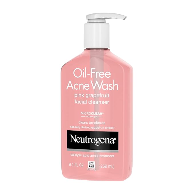Neutrogena Oil-Free Acne Wash Pink Grapefruit Facial Cleanser - - Image 10