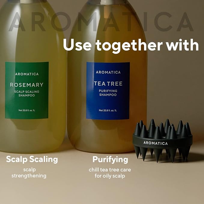 AROMATICA Dual-Sided Scalp Care Shampoo Brush - Image 6