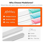 Modelones Glass Nail Files, Double-Sided Reusable Sandblasted Fingernail - Image 4