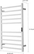 Heated Towel Racks for Bathroom, Wall Mounted Electric Towel Warmer Racks - Image 4