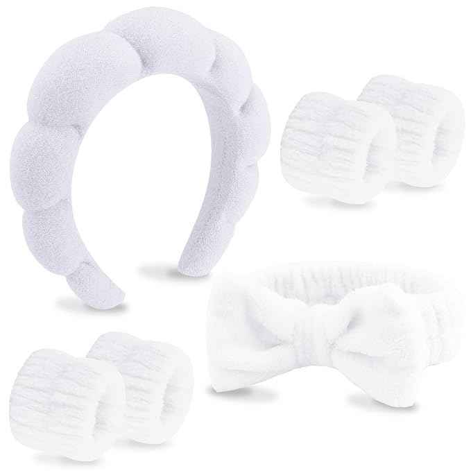 VELSCRUN 6 Pack Spa Headband, Makeup Headband, Face Wash Headband, Skincare by VELSCRUN
