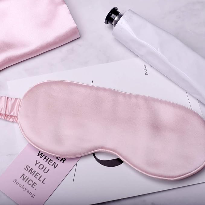 Silk Sleep Mask Light Blocking Luxury 100% Mulberry 19mm Silk Eye Mask Eye - Image 8