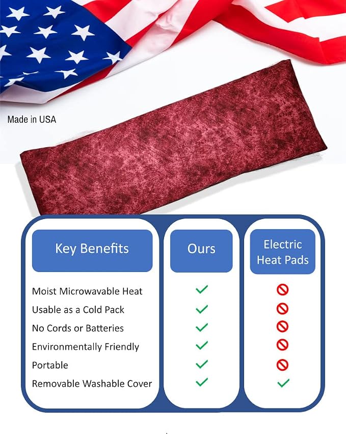Microwavable Corn Filled Heating Pad and Cold Pack/Washable 100% Cotton Cover - Image 6