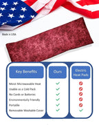 Microwavable Corn Filled Heating Pad and Cold Pack/Washable 100% Cotton Cover - Image 6