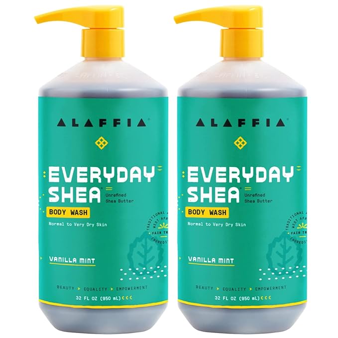 Alaffia Everyday Shea Body Wash, Naturally Helps Moisturize and Cleanse Without by Alaffia