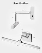 VONLUCE 24" LED Bathroom Vanity Light, 3CCT Modern LED Vanity Lights - Image 6
