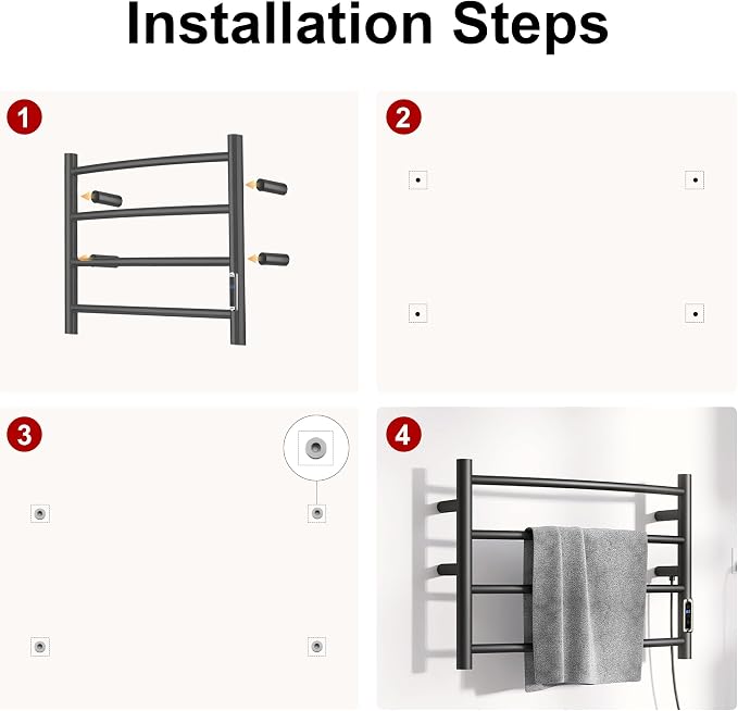 Electric Towel Warmer with Built-in Timer - Image 8