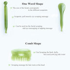 7 Pieces Gua Sha Scraping Massage Tool, Natural Resin GuaSha Tool Massage Tools - Image 5